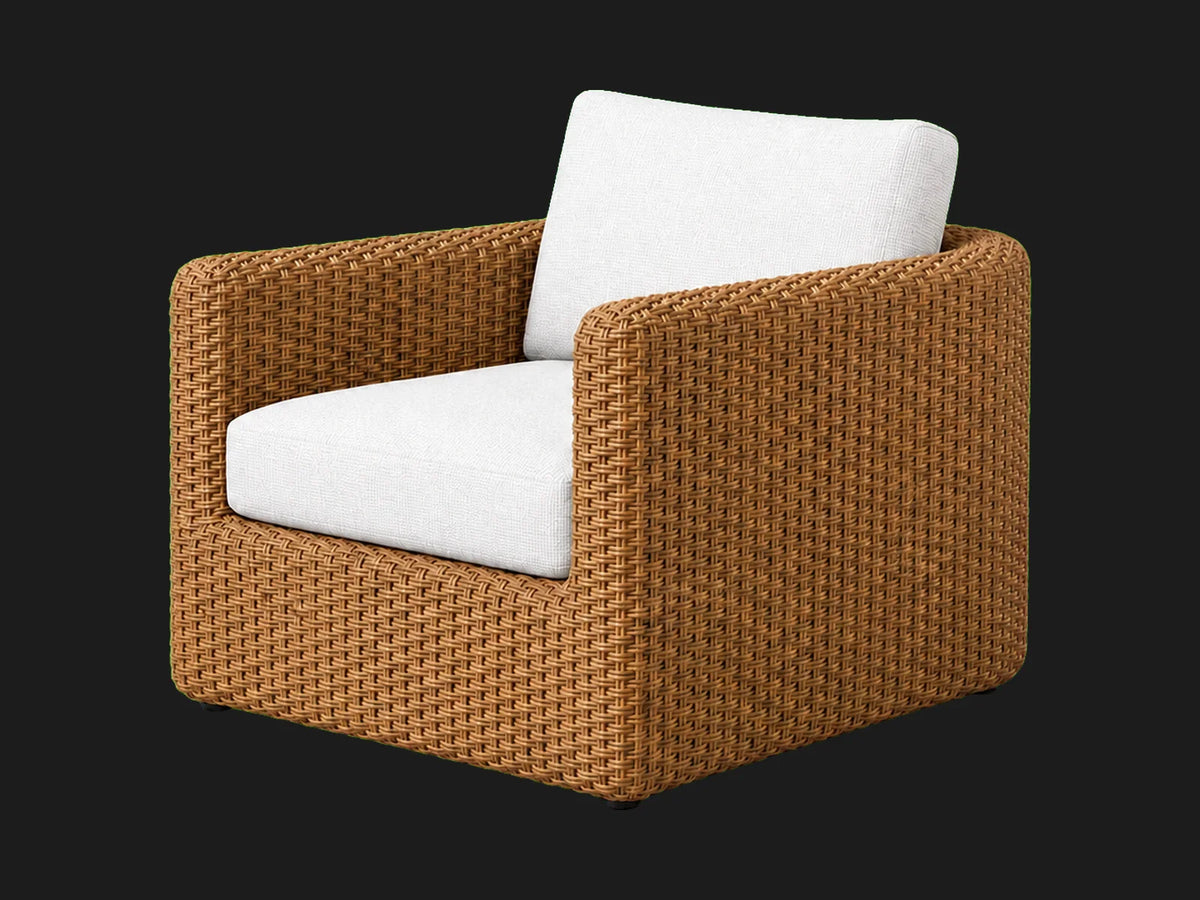 outdoor-lounge-chair-woven-rattan-frame-performance-fabric #Fabric & Color_Heritage Belgian Linen Alder