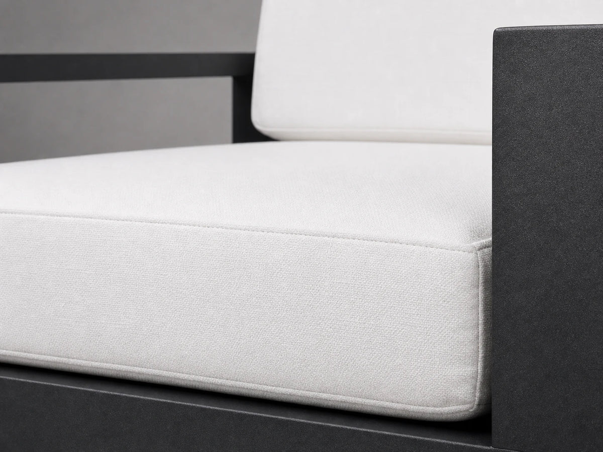 Outdoor Lounge Chair, Black Aluminum Frame, Performance Fabric - Material detail