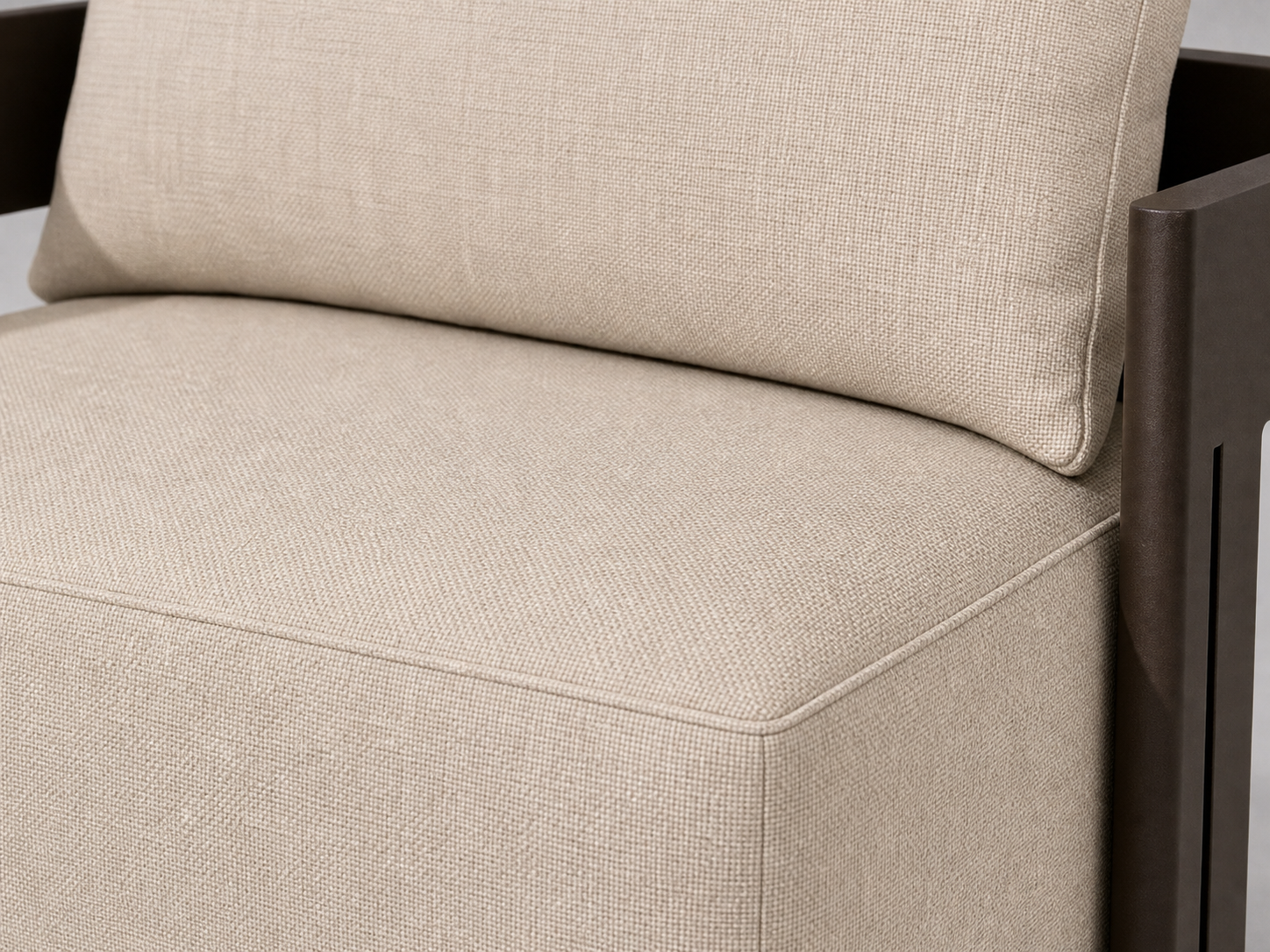 Outdoor Swivel Chair, Aluminum Frame, Performance Fabric