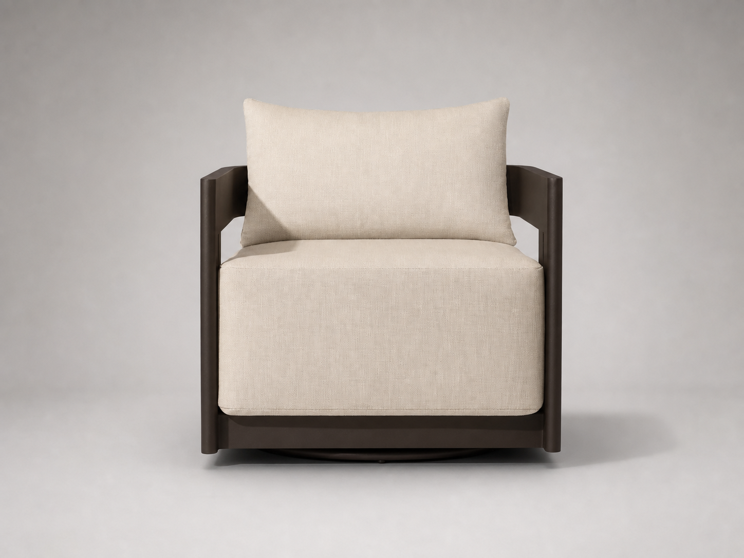 Outdoor Swivel Chair, Aluminum Frame, Performance Fabric