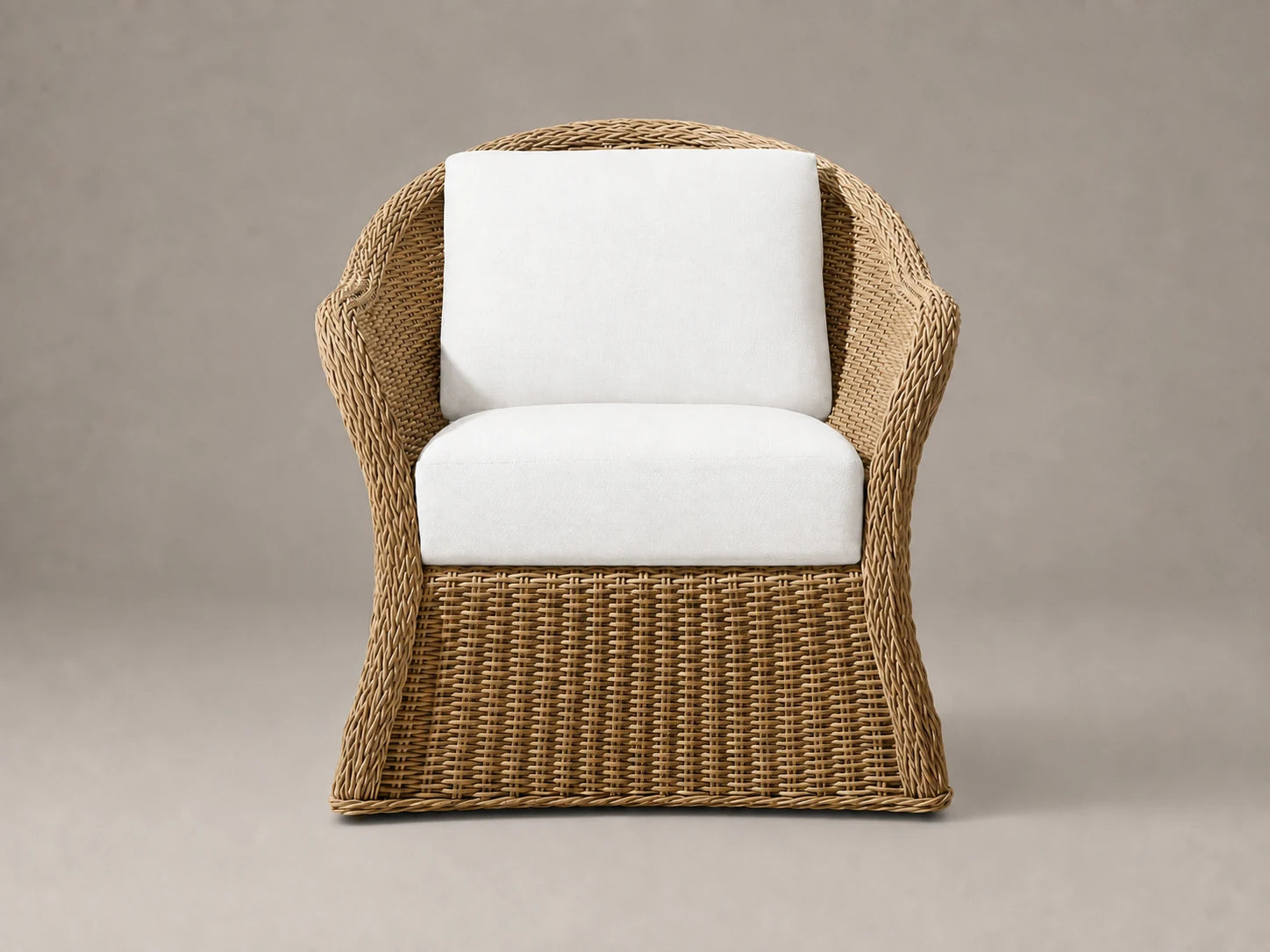 outdoor-swivel-chair-woven-frame-performance-fabric #Fabric & Color_Performance Linen Weave Pure White