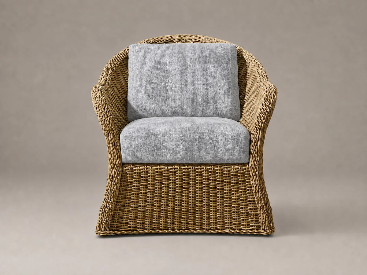 outdoor-swivel-chair-woven-frame-performance-fabric #Fabric & Color_Performance Woven Chenille Rain
