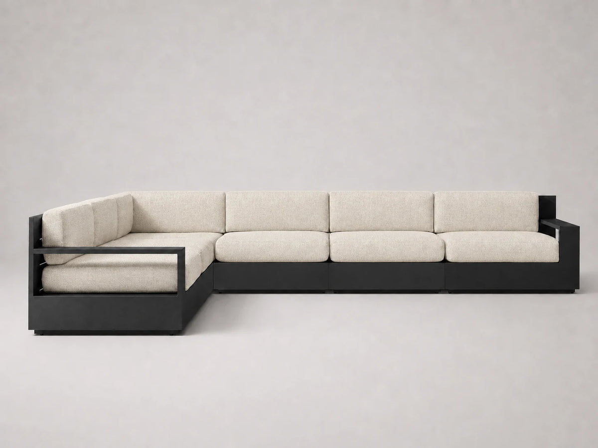 outdoor-modular-l-sectional-sofa-aluminum-frame-performance-fabric #Fabric & Color_Heritage Belgian Linen Alder