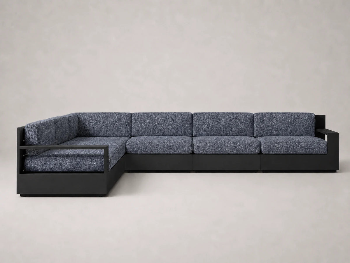 outdoor-modular-l-sectional-sofa-aluminum-frame-performance-fabric #Fabric & Color_Heritage Belgian Linen Lake