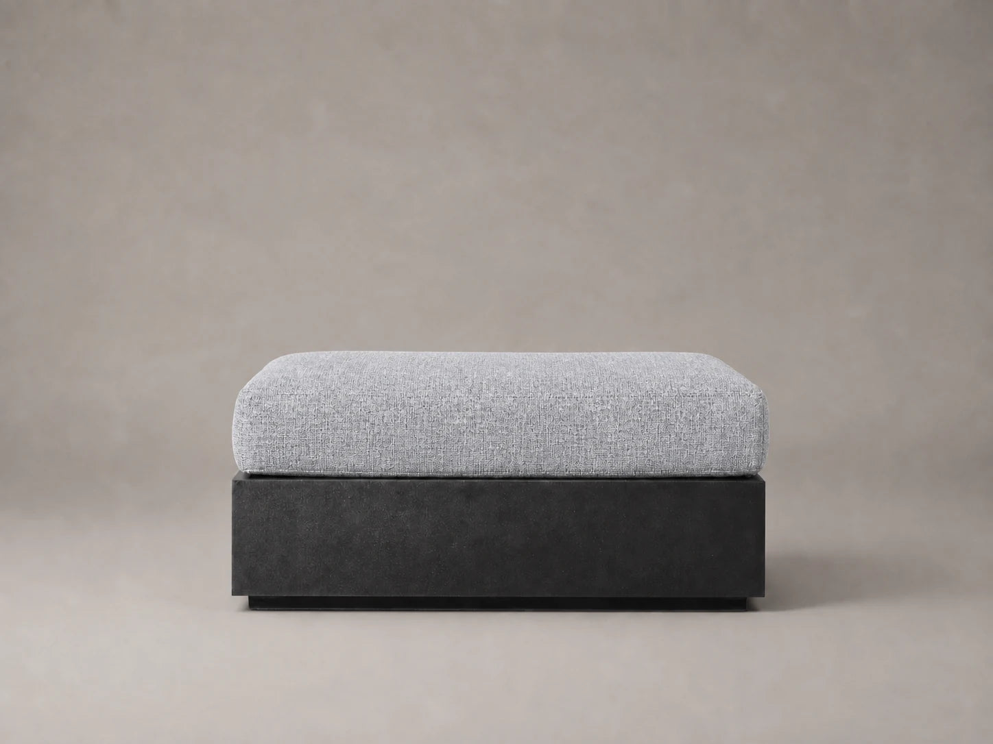 outdoor-ottoman-aluminum-frame-performance-fabric #Fabric & Color_Performance Woven Chenille Rain