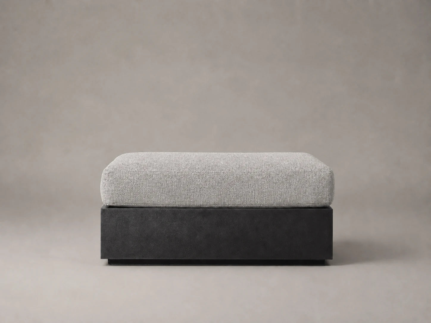 outdoor-ottoman-aluminum-frame-performance-fabric #Fabric & Color_Performance Woven Chenille Steel