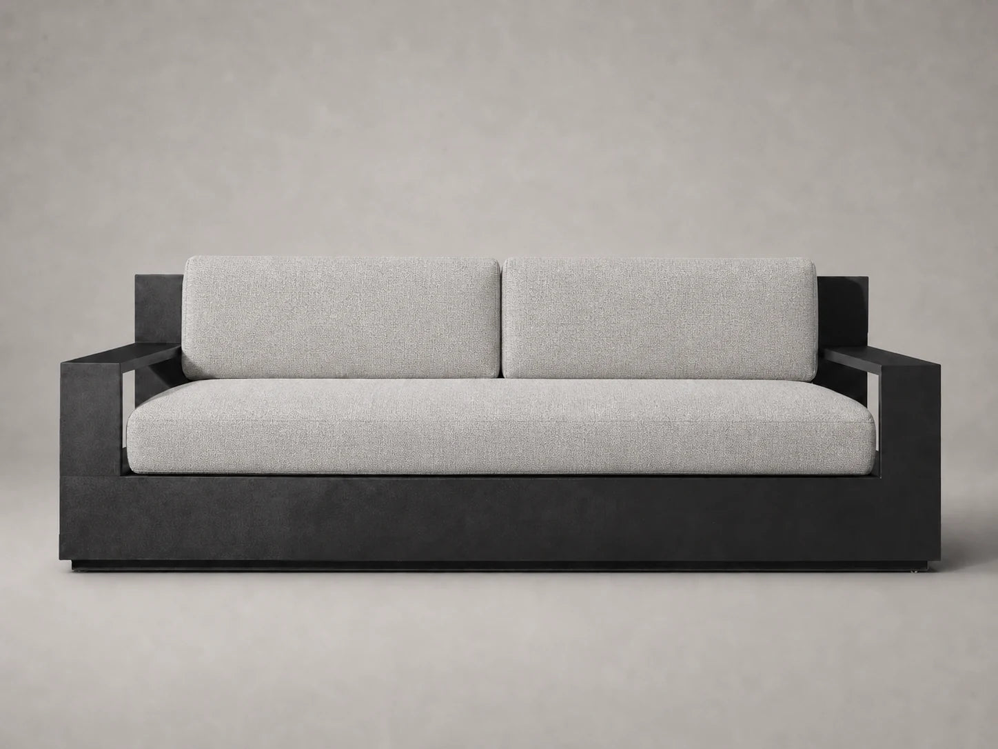 outdoor-two-seat-sofa-aluminum-frame-performance-fabric #Fabric & Color_Heritage Belgian Linen Agate
