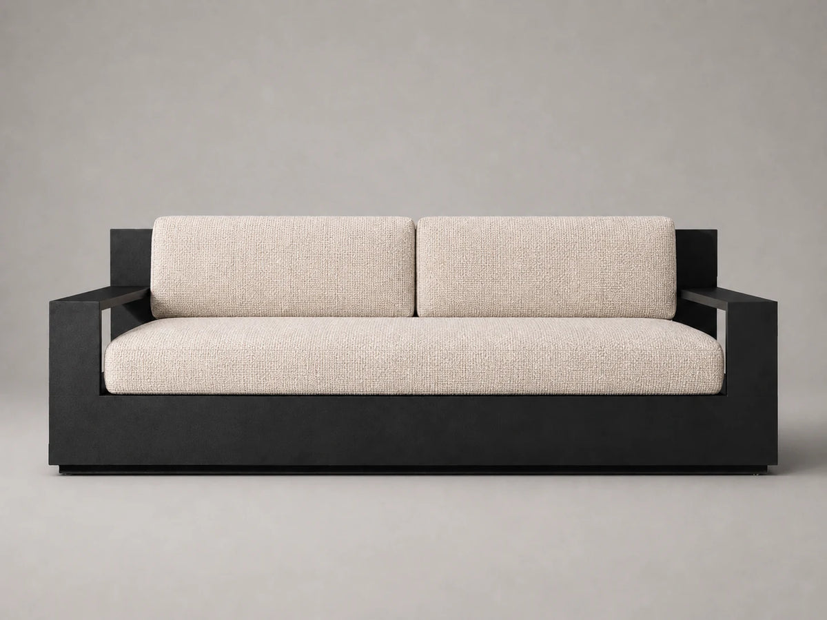 outdoor-two-seat-sofa-aluminum-frame-performance-fabric #Fabric & Color_Heritage Belgian Linen Petal
