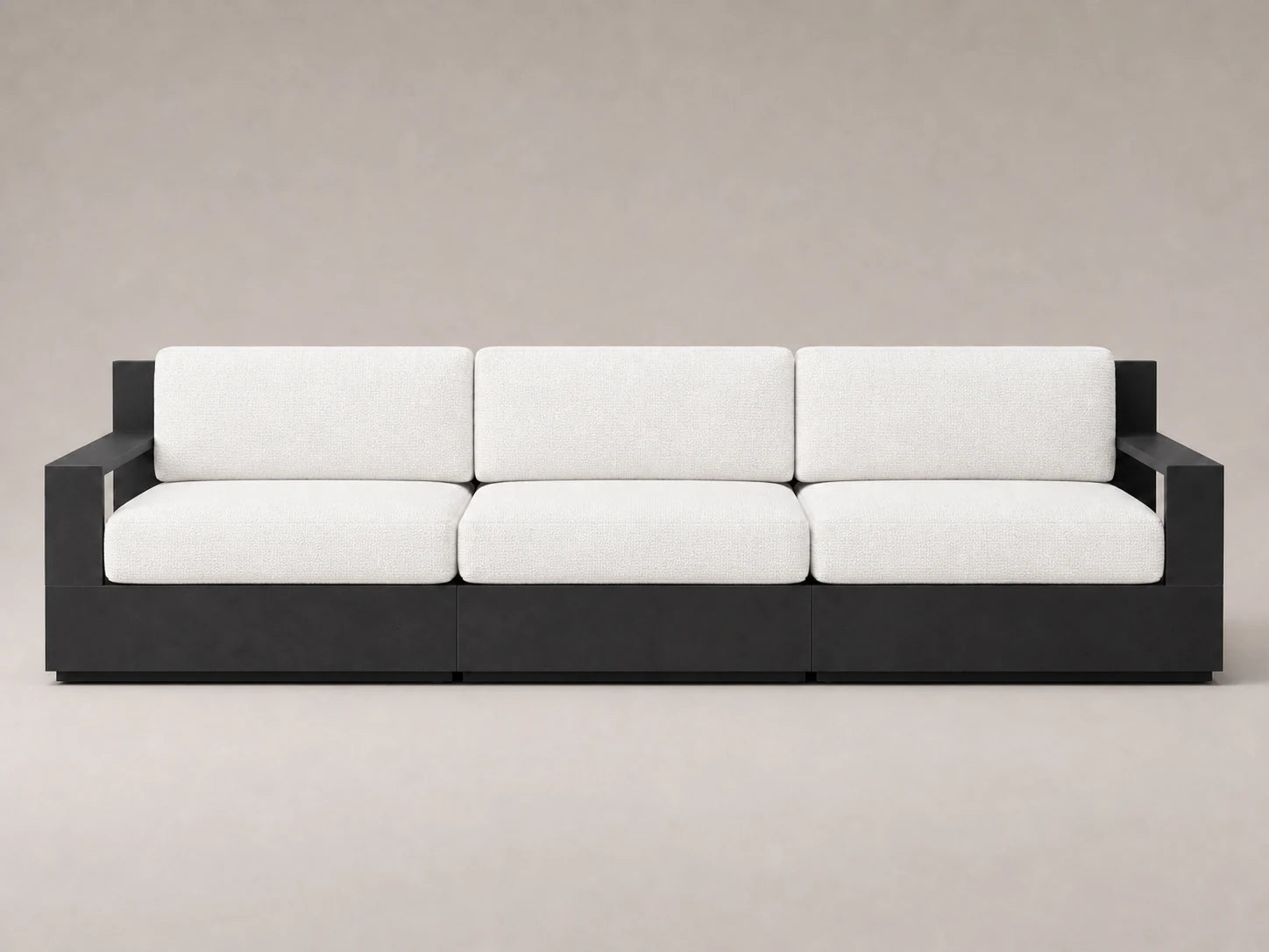 outdoor-modular-three-seat-sofa-aluminum-frame-performance-fabric #Fabric & Color_Performance Woven Chenille Lace
