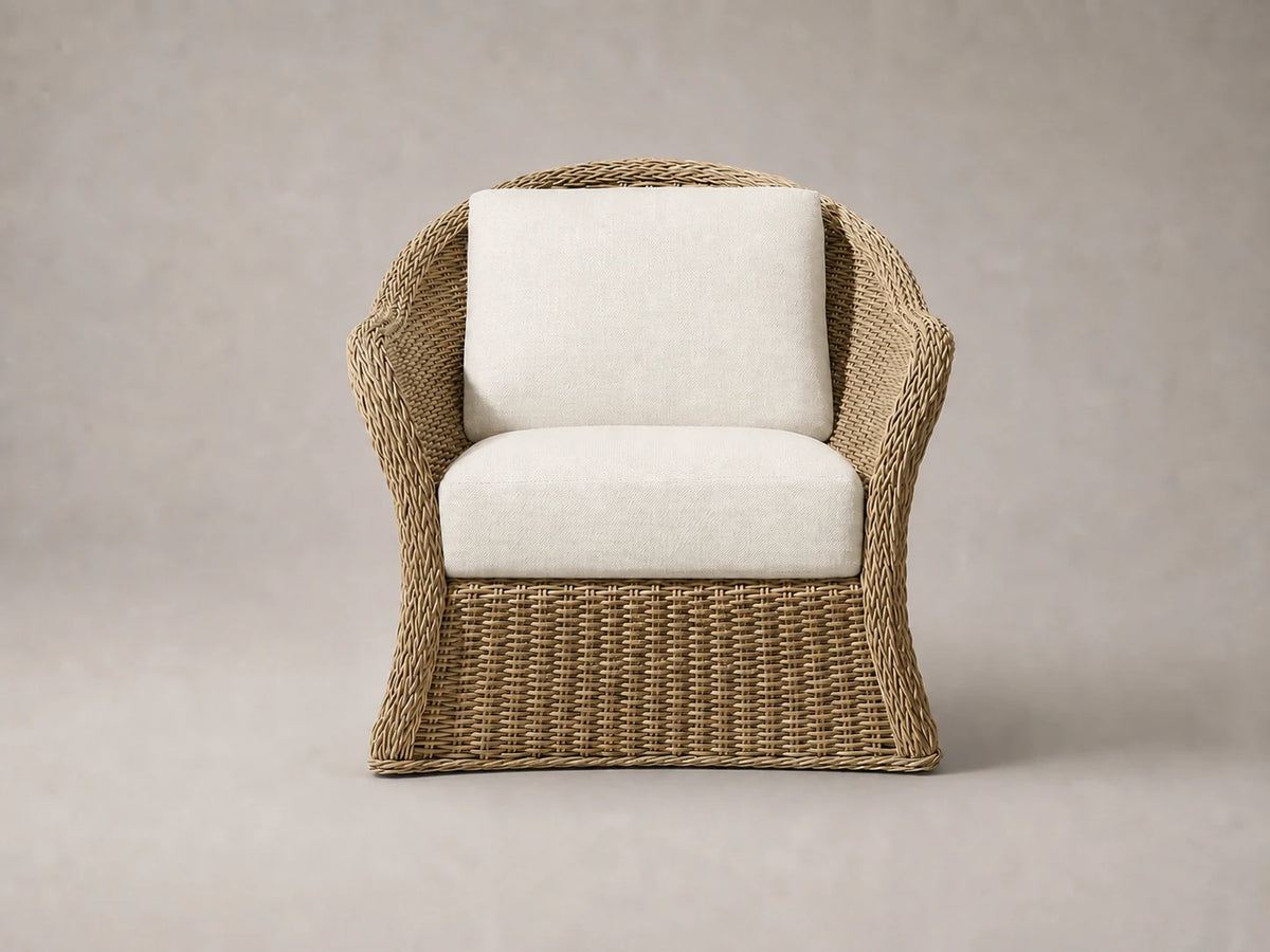 outdoor-lounge-chair-wicker-frame-performance-fabric #Fabric & Color_Performance Linen Weave Flour