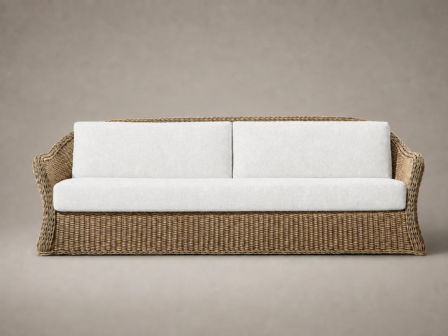 outdoor-sofa-wicker-frame-performance-fabric #Fabric & Color_Heritage Belgian Linen Egret