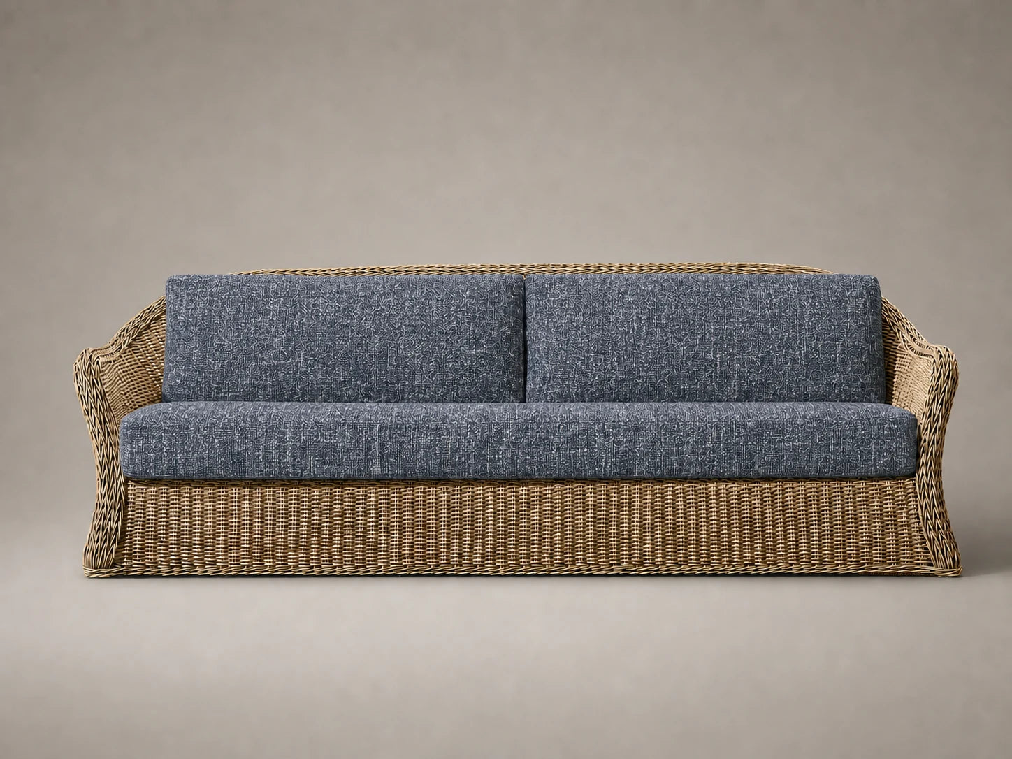 outdoor-sofa-wicker-frame-performance-fabric #Fabric & Color_Heritage Belgian Linen Lake