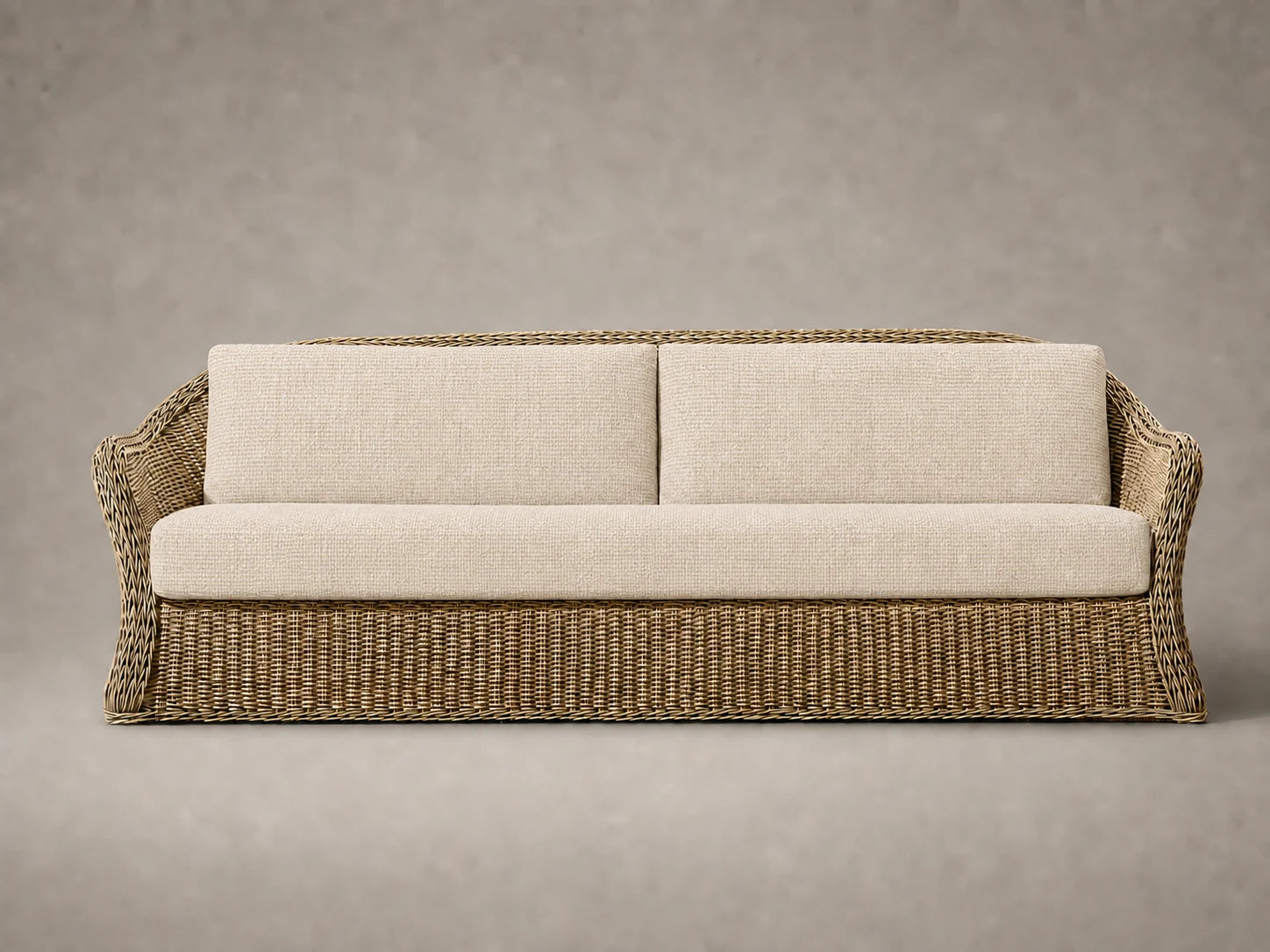 outdoor-sofa-wicker-frame-performance-fabric #Fabric & Color_Performance Woven Chenille Desert