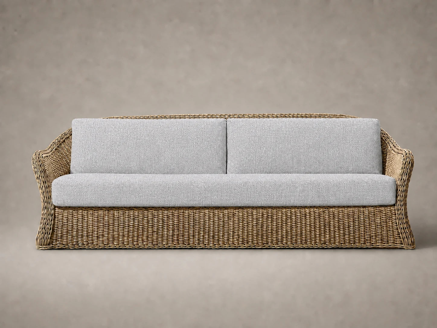 outdoor-sofa-wicker-frame-performance-fabric #Fabric & Color_Performance Woven Chenille Rain