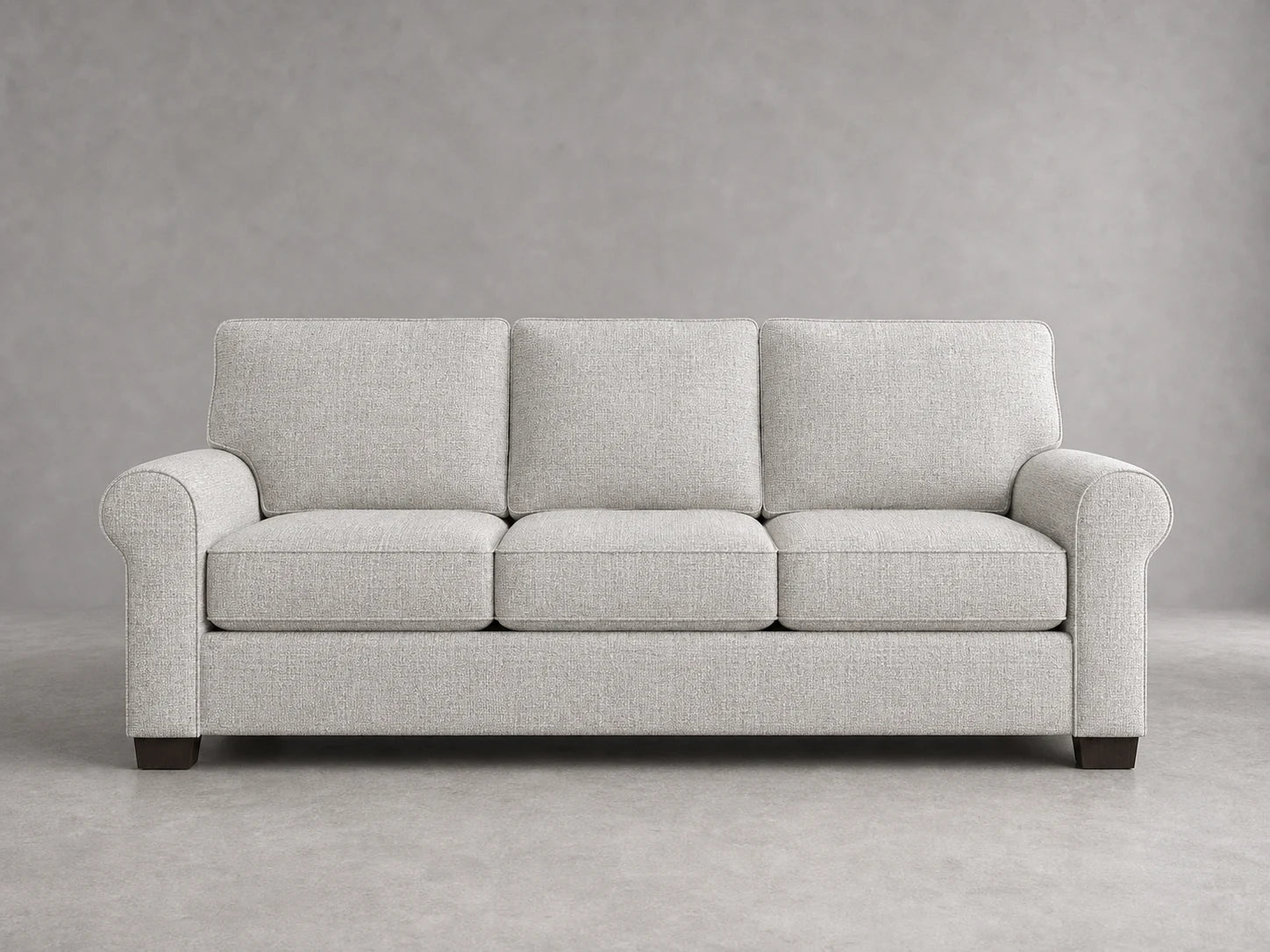 sofa5 in Heritage Belgian Linen Agate - front #Fabric & Color_Heritage Belgian Linen Agate