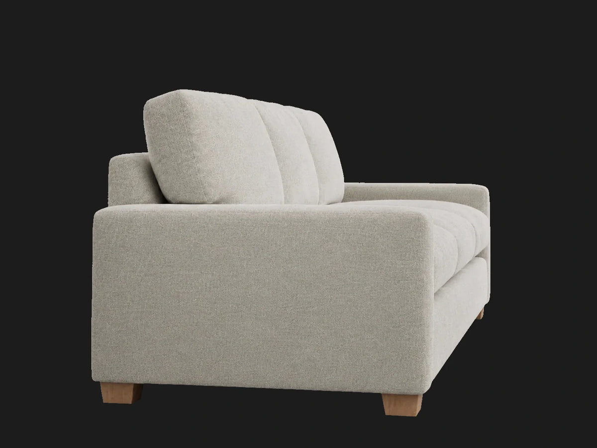 SOFA-MODULAR-SLIPCOVER in Italian Brushed Wool Moon - rear 45 degree view