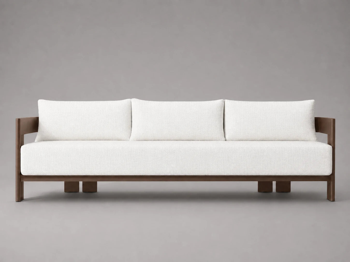 outdoor-sofa-wood-frame-performance-fabric #Fabric & Color_Performance Woven Chenille Lace