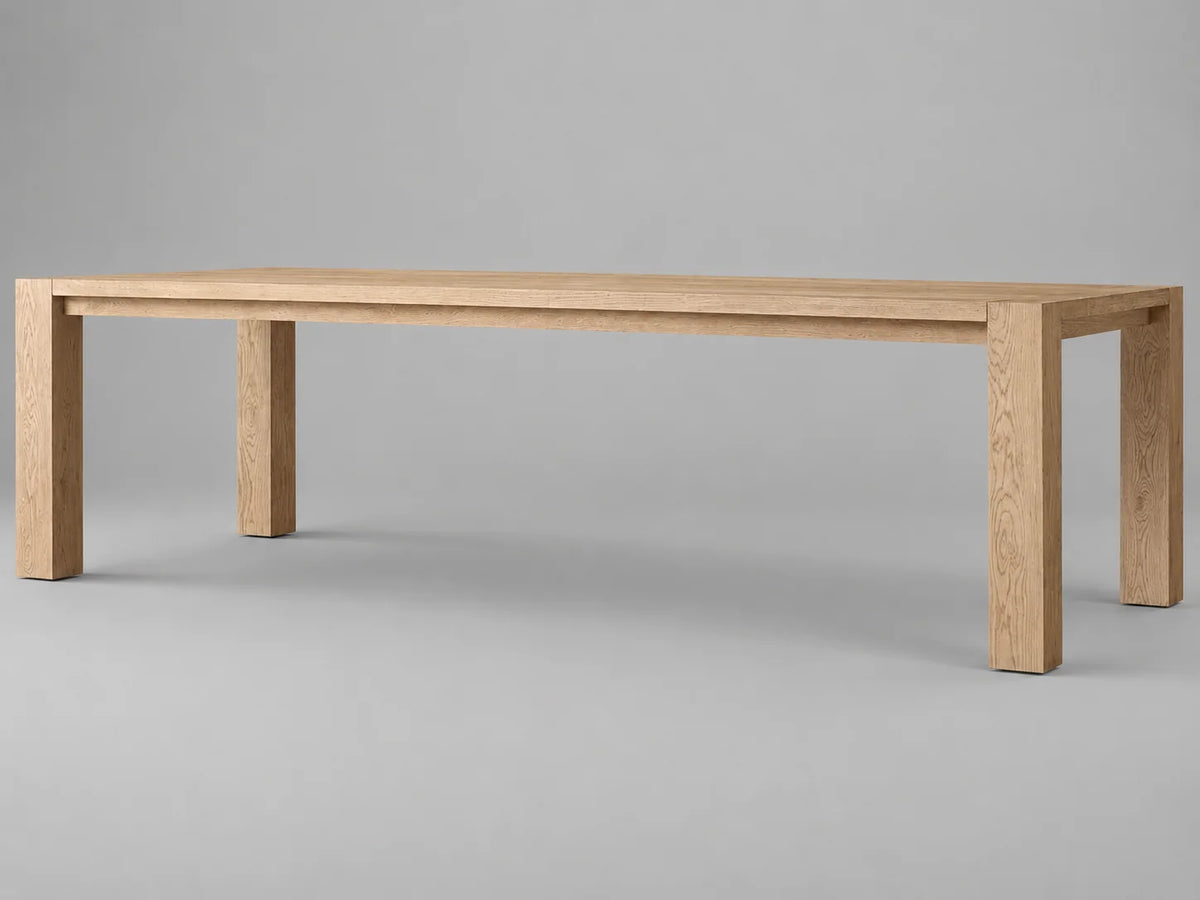 Expandable Solid Oak Dining Table,8-10 seats