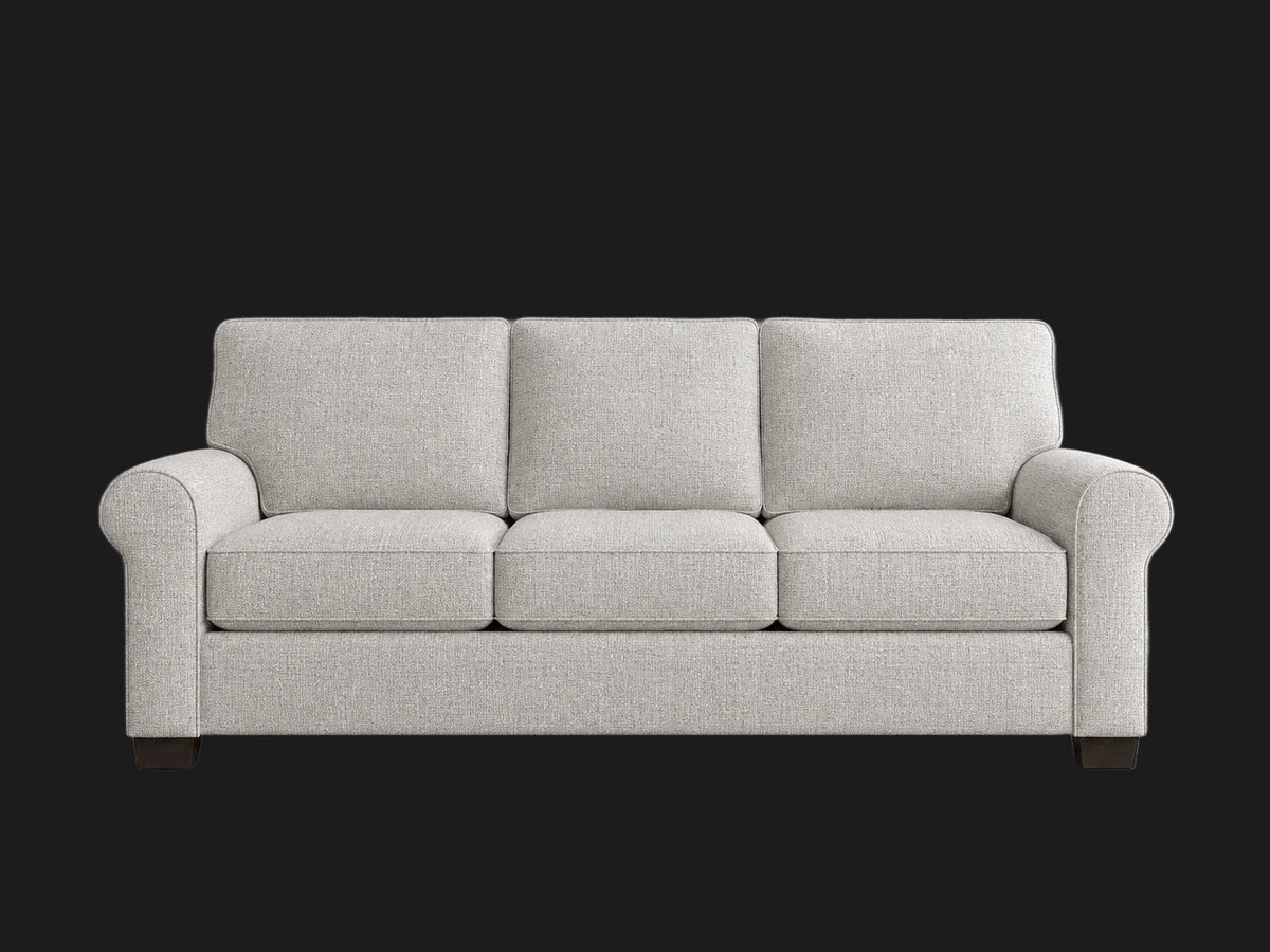 sofa5 in Heritage Belgian Linen Agate - front #Fabric & Color_Heritage Belgian Linen Agate