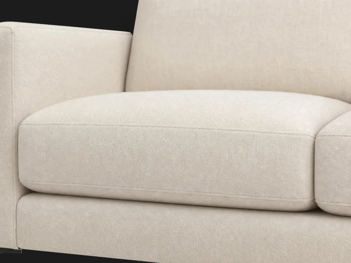TRS-SF-006 sofa cushion detail in Italian Brushed Wool Vanilla