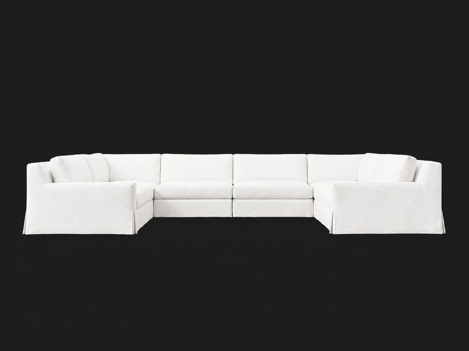 Modena 6-Piece U-Sectional — Performance Woven Chenille Lace