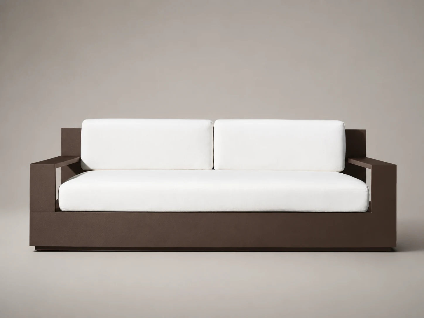 Outdoor Two-Seat Sofa, Aluminum Frame, Performance Fabric, product view