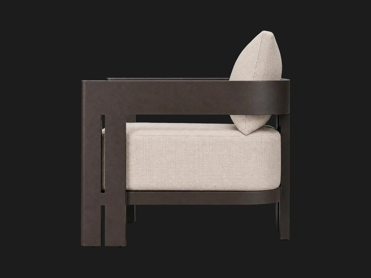 outdoor-chair-aluminum-frame-performance-grade-fabric #Fabric & Color_Performance Linen Weave Beige