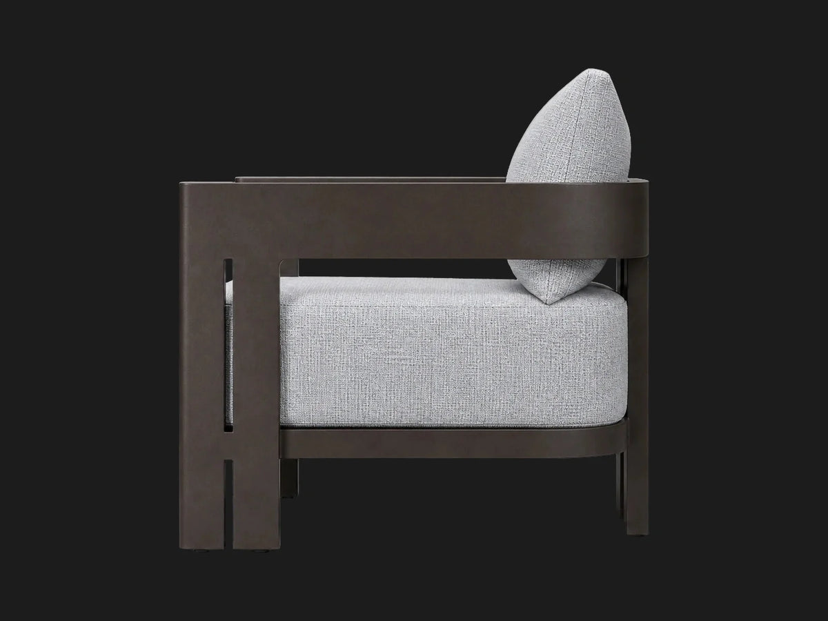 outdoor-chair-aluminum-frame-performance-grade-fabric #Fabric & Color_Performance Woven Chenille Rain
