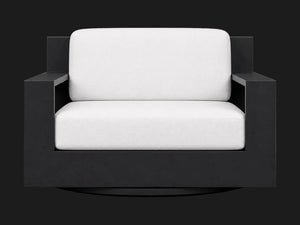 Outdoor Swivel Chair, Aluminum Frame, Performance Fabric