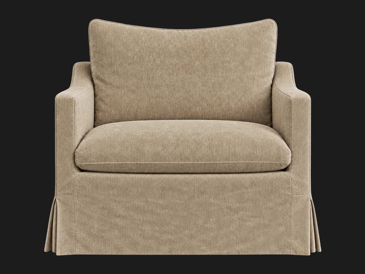 Amelia Chair — Mohair Almond