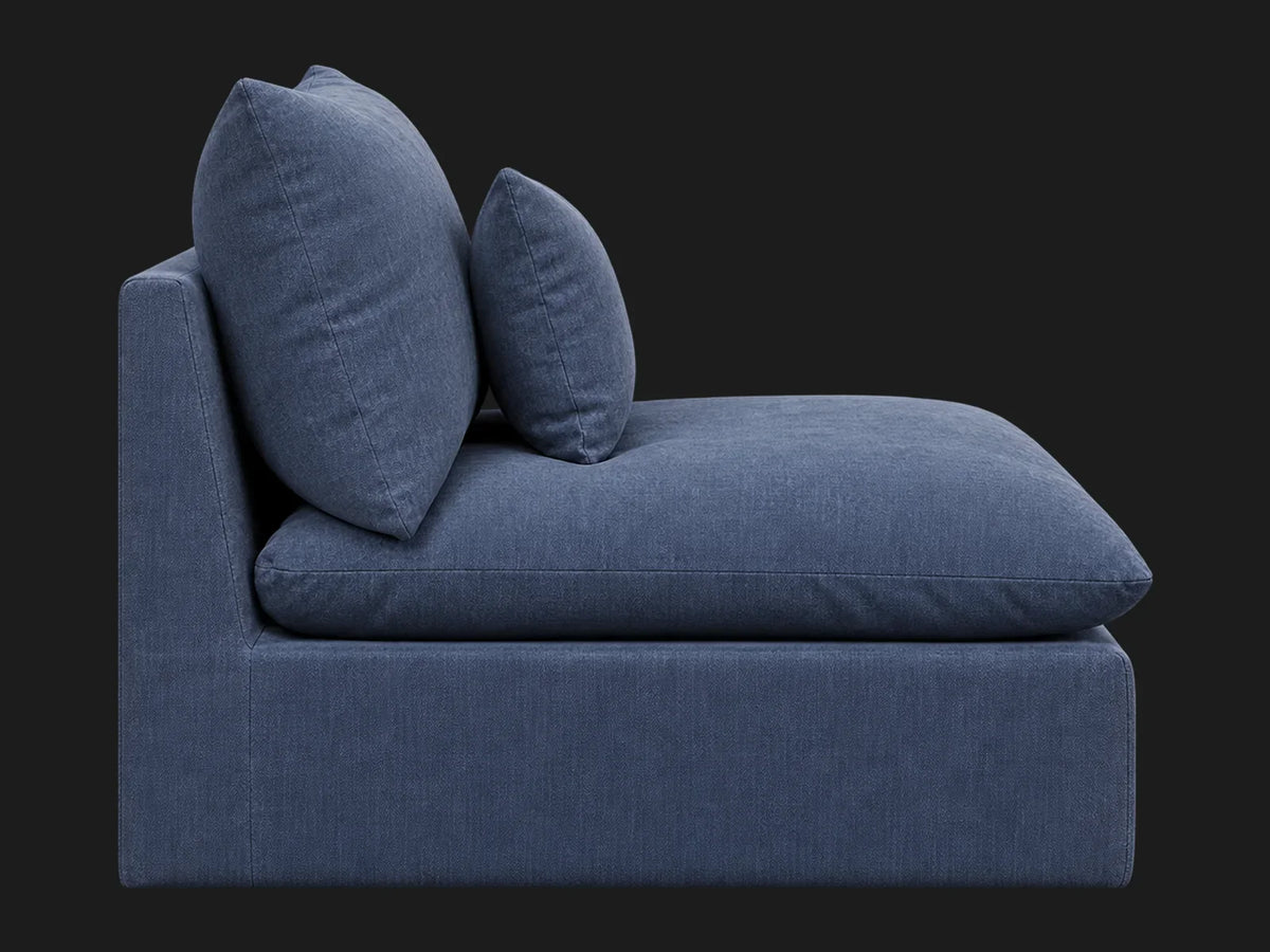 Aria Chair in Heritage Belgian Linen Lake - gallery view 2
