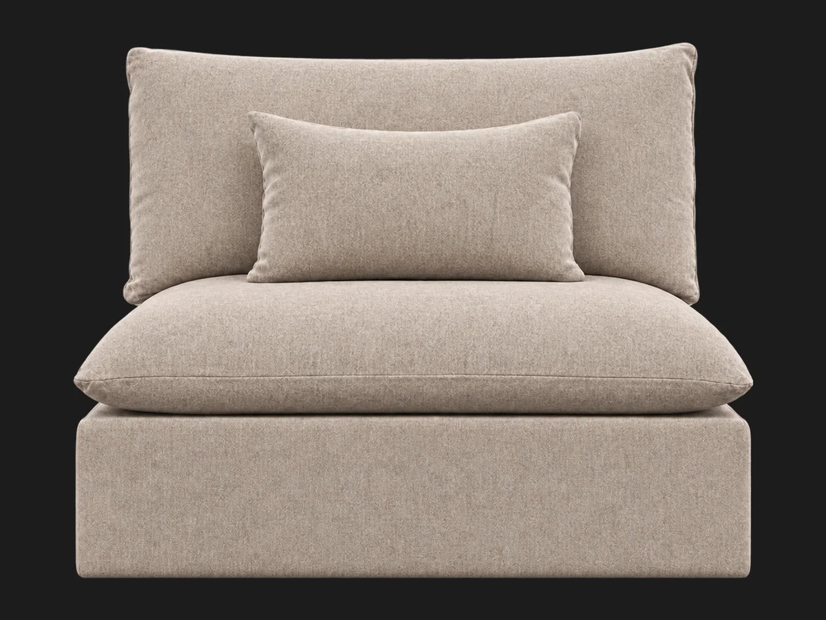 Aria Chair in Italian Brushed Wool Fox #Fabric & Color_Italian Brushed Wool Fox
