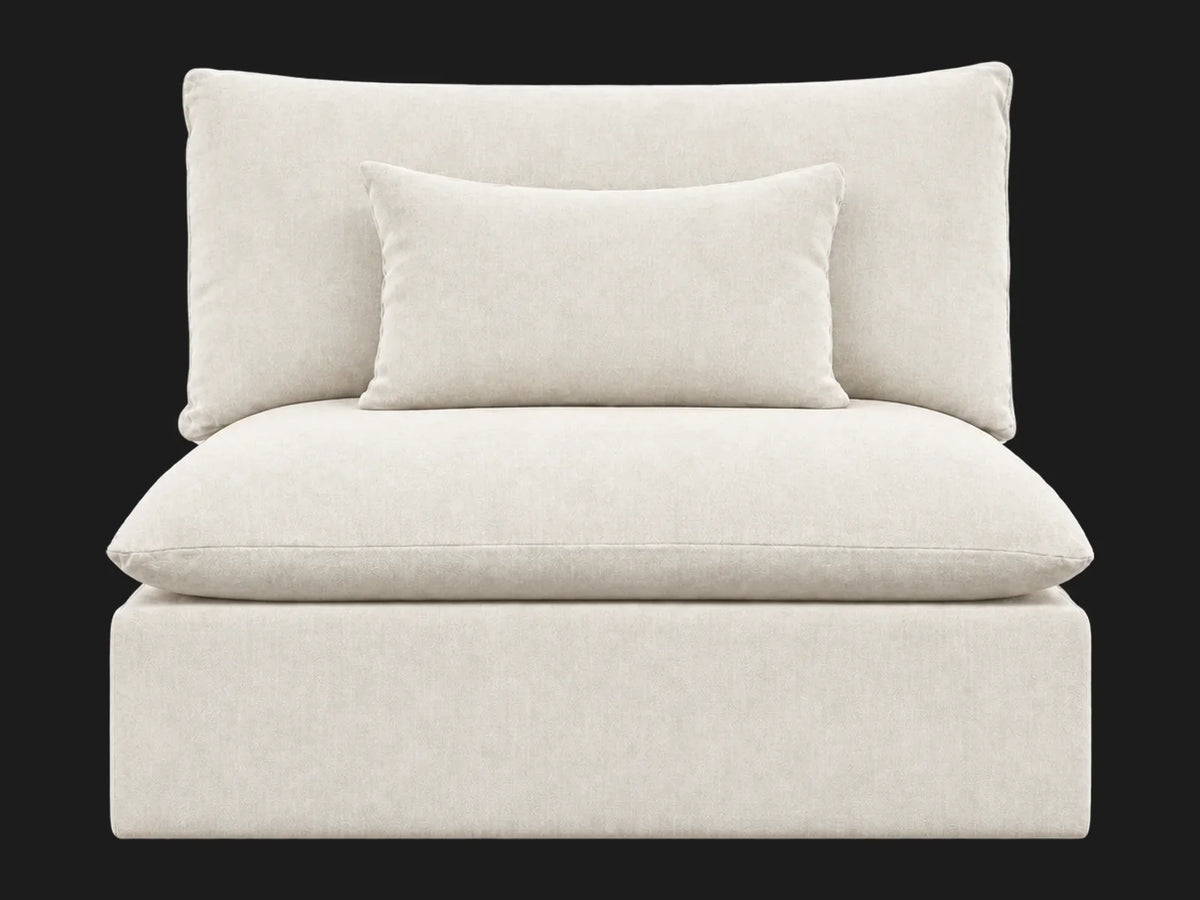 Aria Chair in Italian Brushed Wool Vanilla