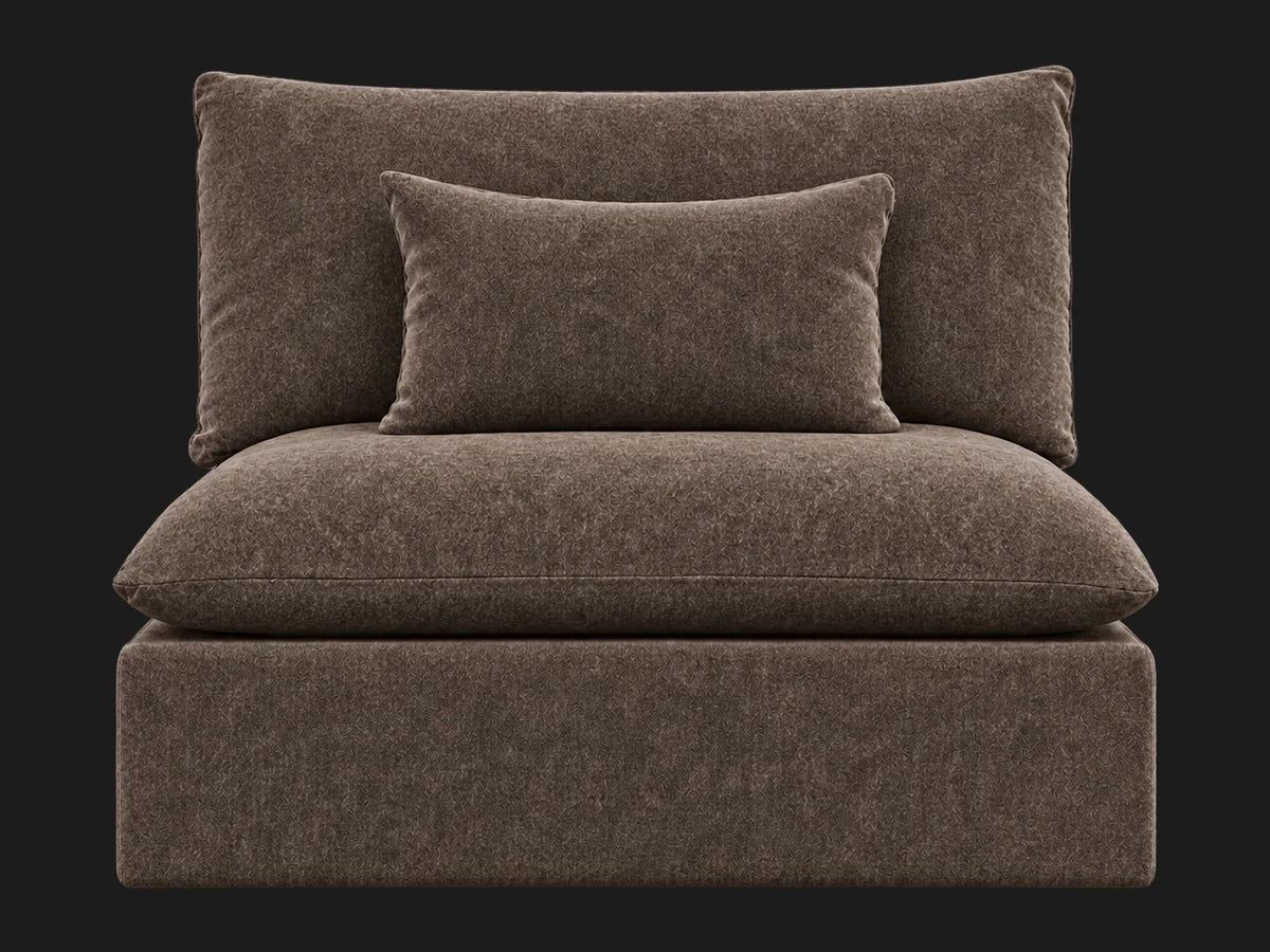 Aria Chair in Mohair Mink #Fabric & Color_Mohair Mink