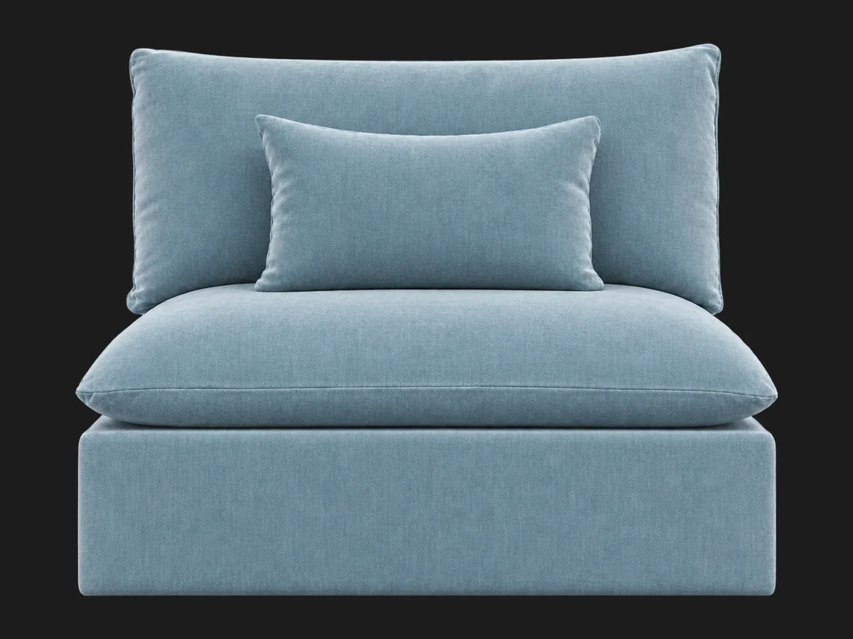 Aria Chair in Performance Velvet Sky #Fabric & Color_Performance Velvet Sky