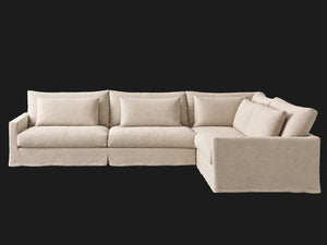 Aria Slipcovered Modular 4-Piece Chaise Sectional