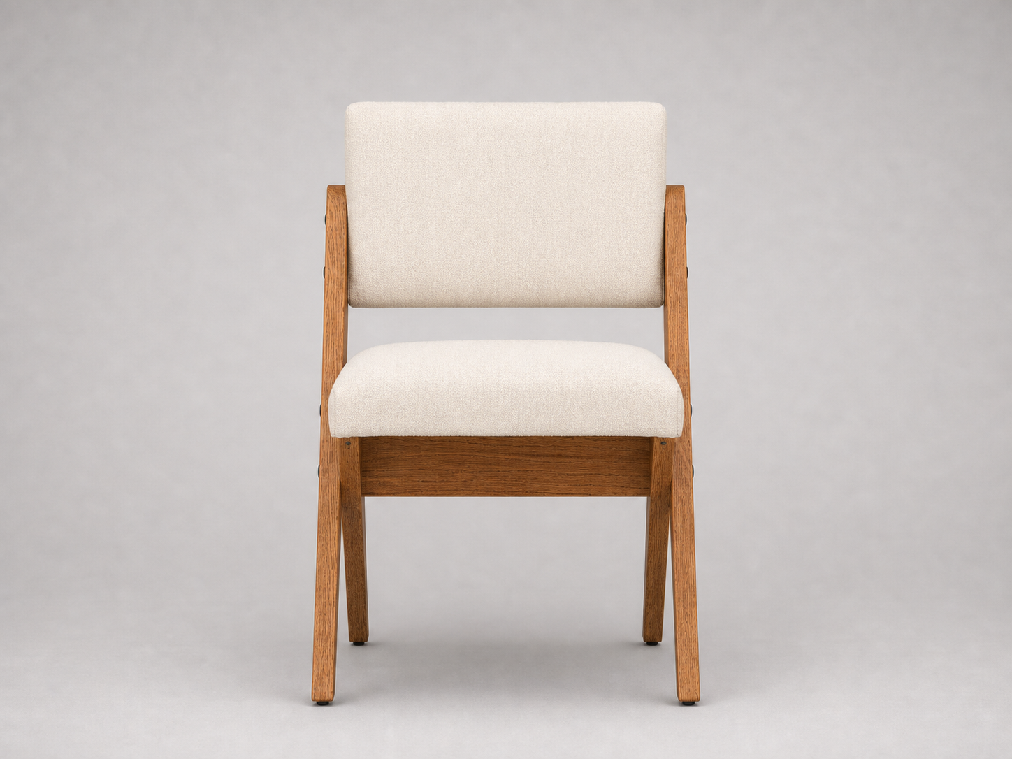 Teak Dining Chairs, Performance Fabric