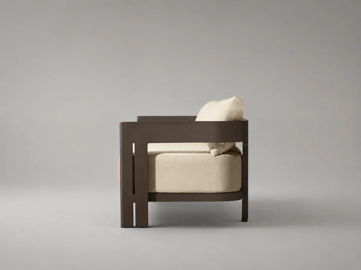 Outdoor Sofa, Wood Frame, Performance Fabric, product view