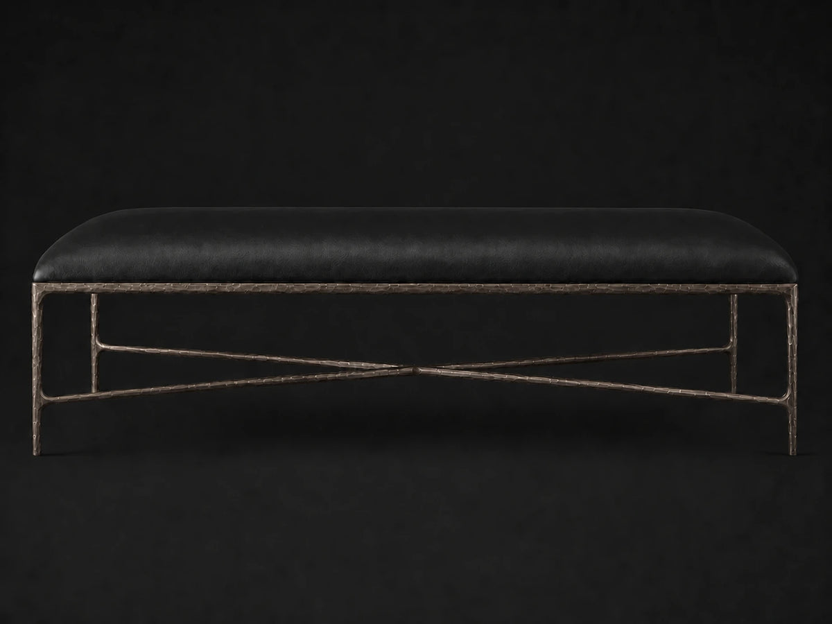 Rectangular Coffee Ottoman, Leather