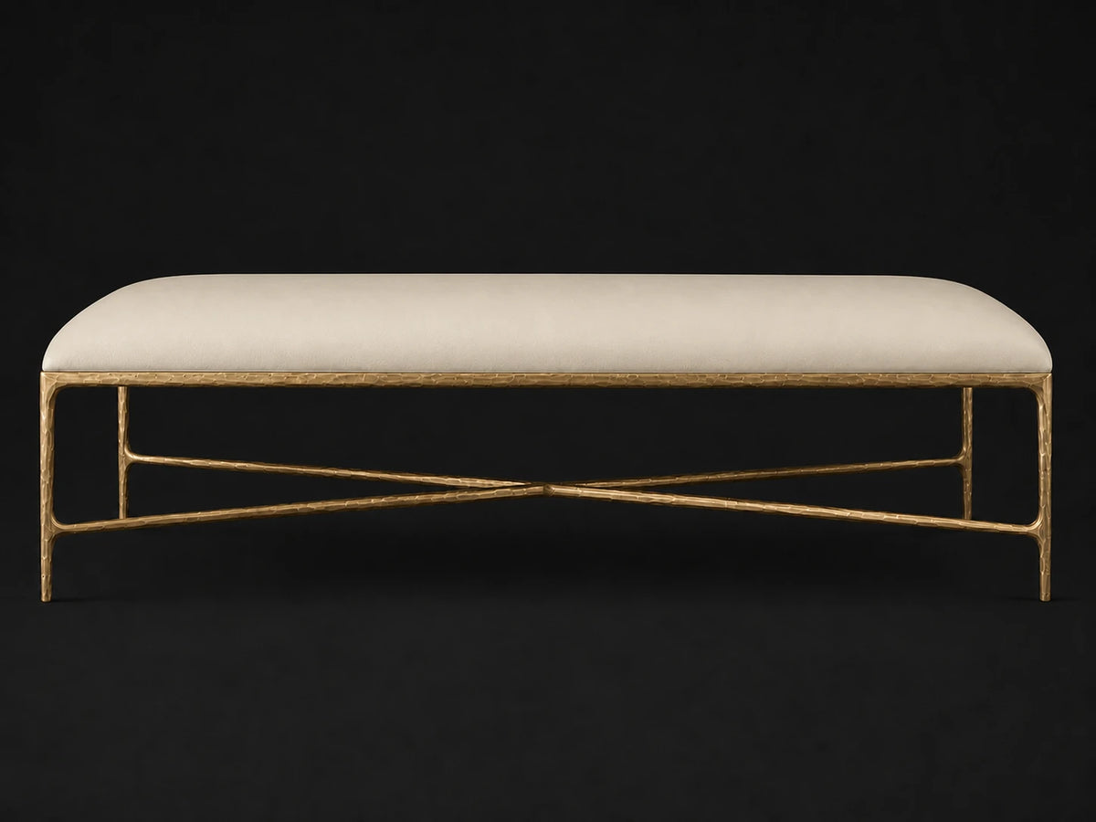 Rectangular Coffee Ottoman, Leather