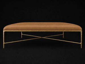Square Coffee Ottoman, Leather
