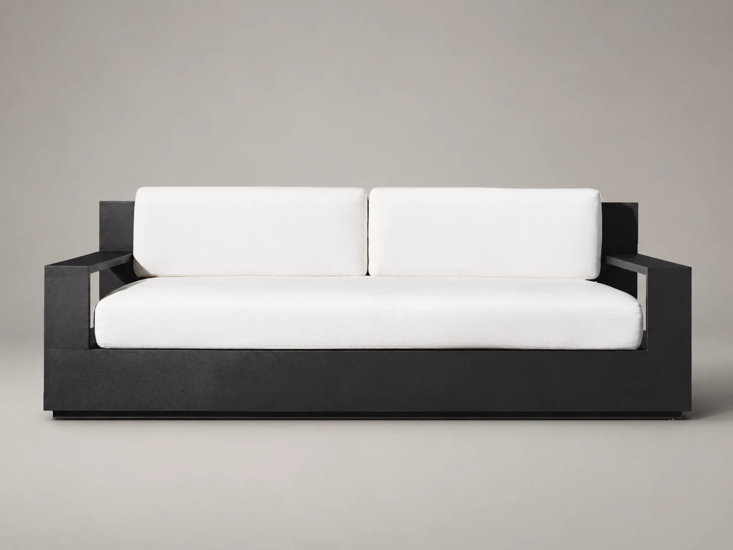 Outdoor Two-Seat Sofa, Aluminum Frame, Performance Fabric, product view