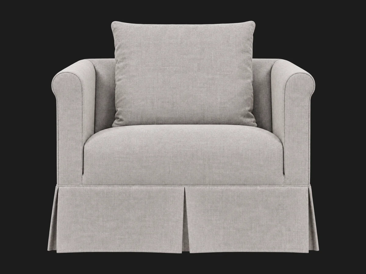 Dalia Chair #Fabric & Color_Heritage Belgian Linen Agate