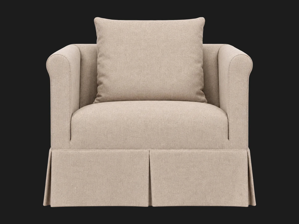 Dalia Chair #Fabric & Color_Italian Brushed Wool Fox