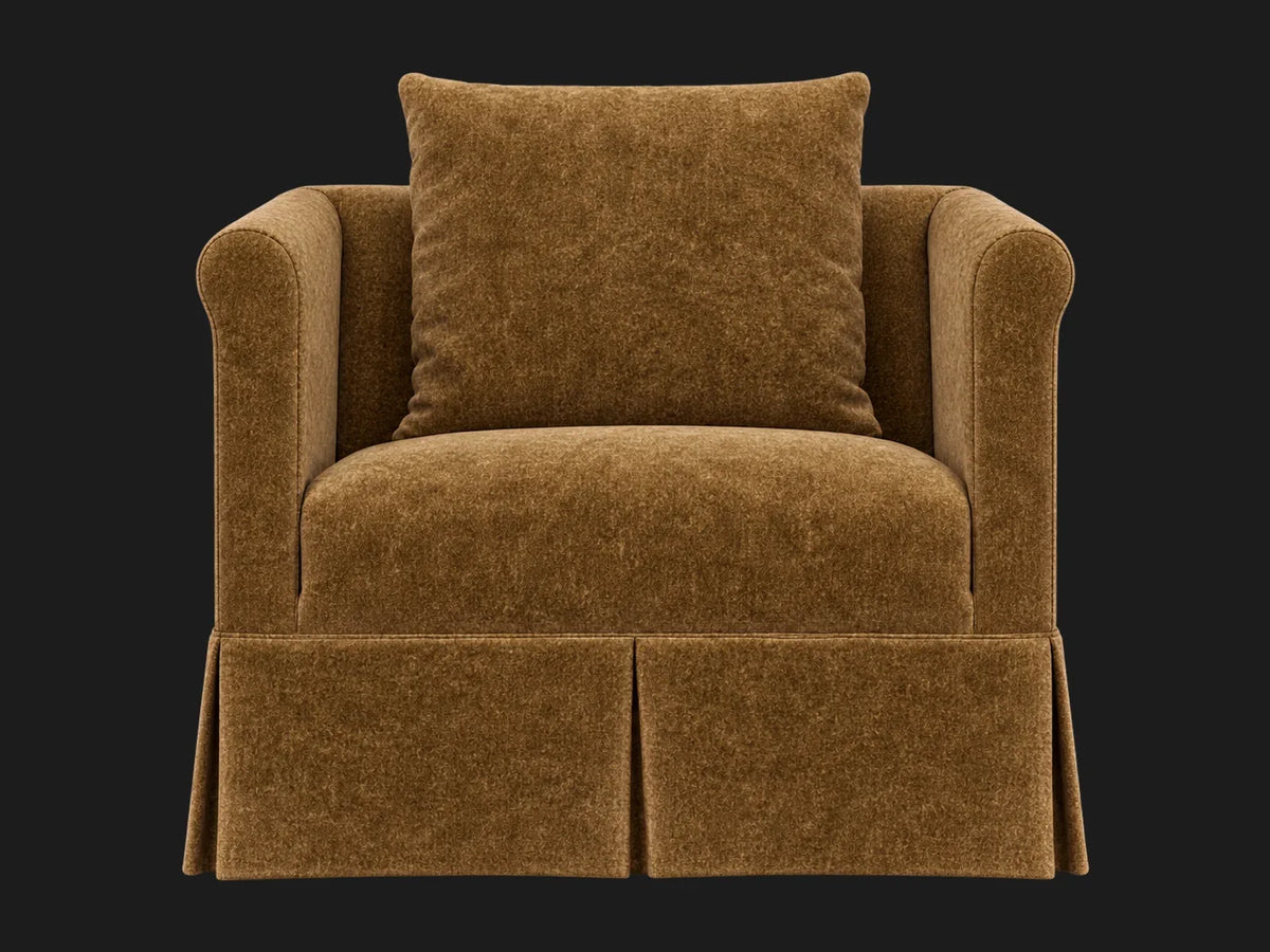 Dalia Chair #Fabric & Color_Mohair Brown Sugar