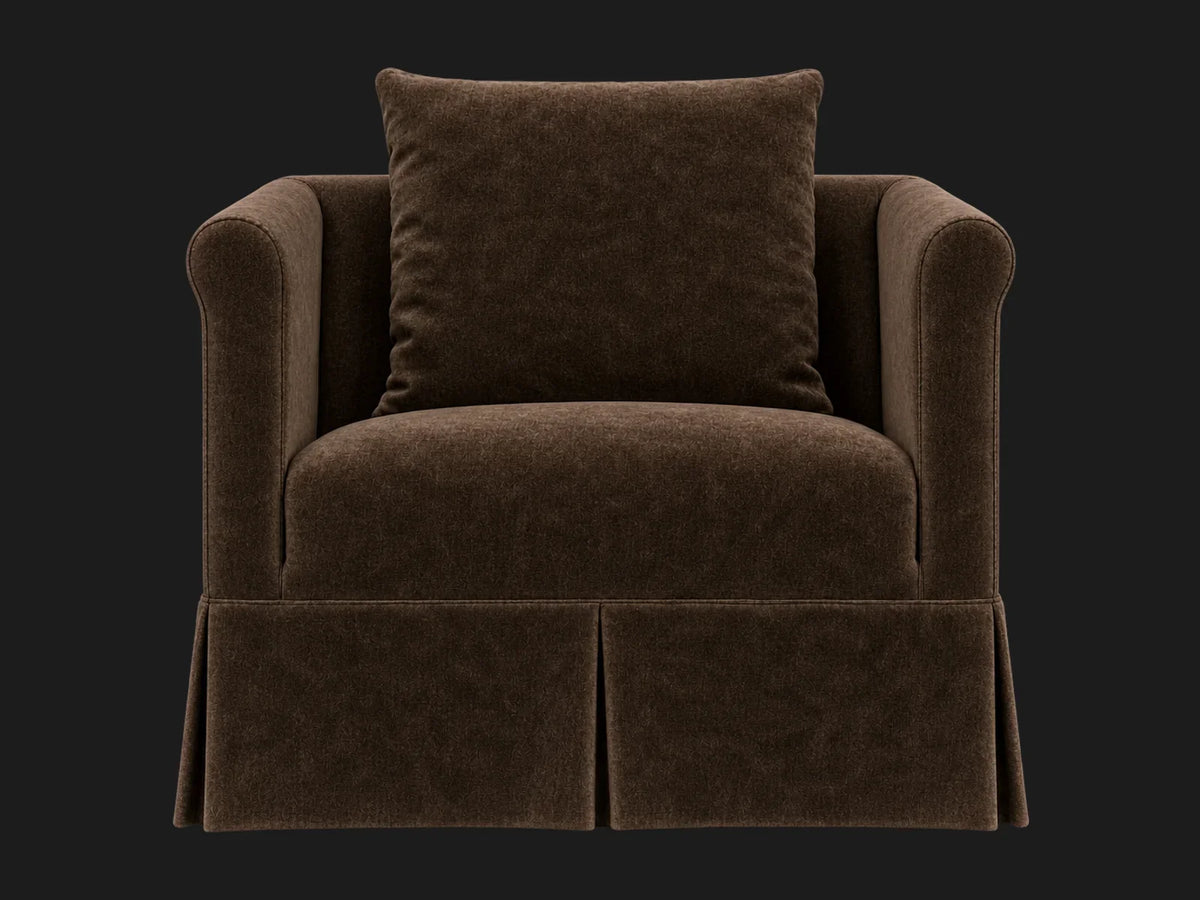 Dalia Chair #Fabric & Color_Mohair Chocolate