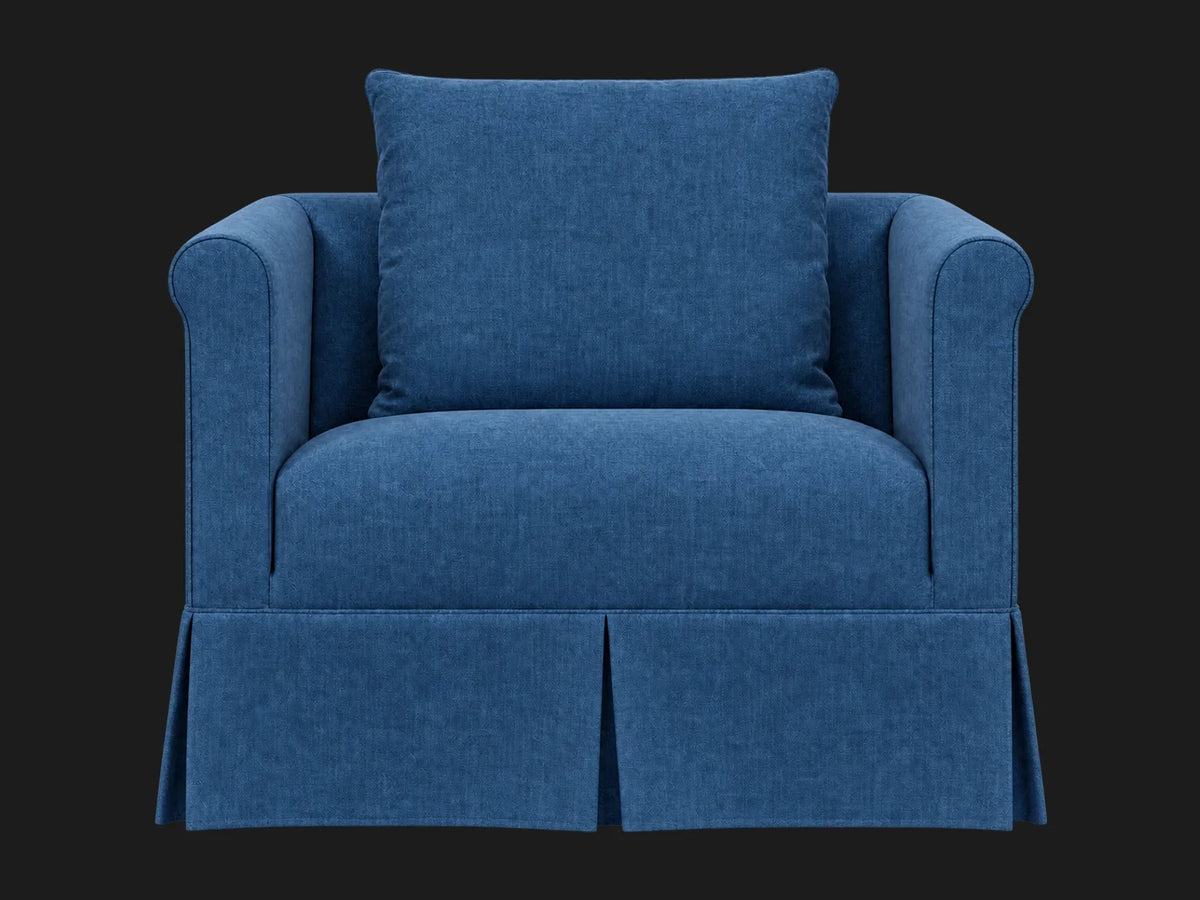 Dalia Chair #Fabric & Color_Performance Linen Weave Bay