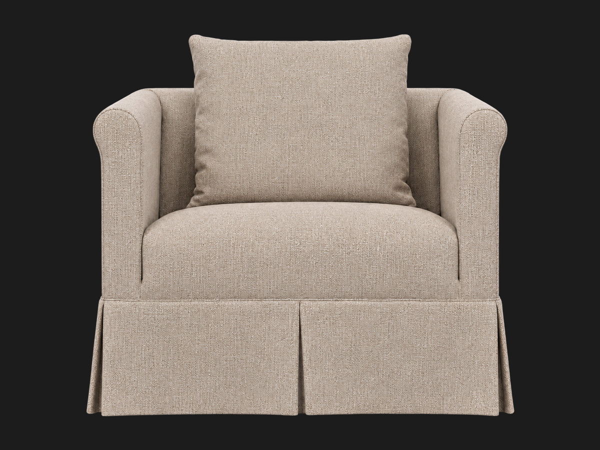 Dalia Chair #Fabric & Color_Performance Textural Weave Earthen
