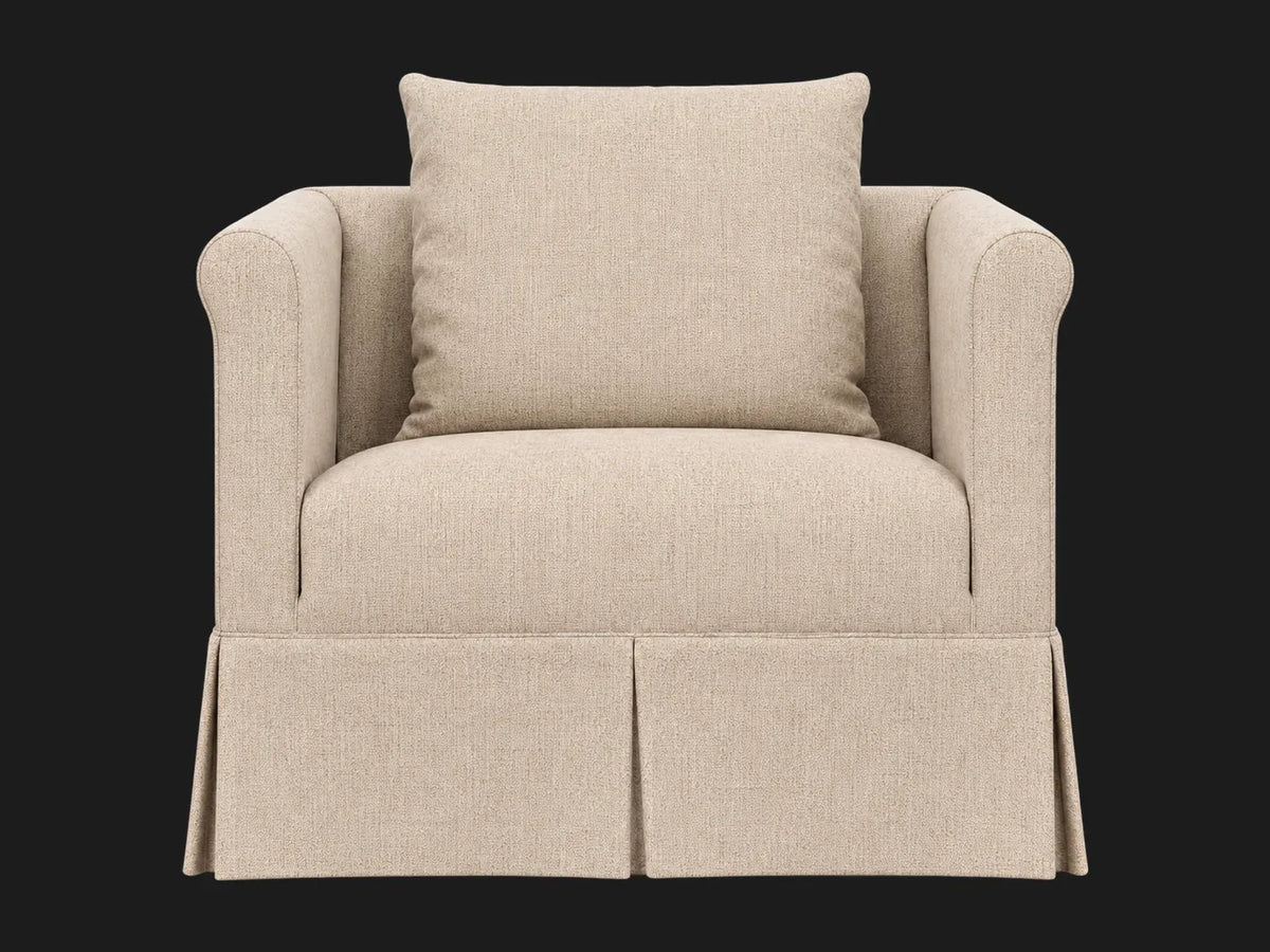 Dalia Chair #Fabric & Color_Performance Textural Weave Savanna
