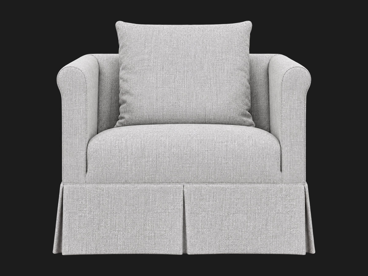 Dalia Chair #Fabric & Color_Performance Woven Chenille Rain